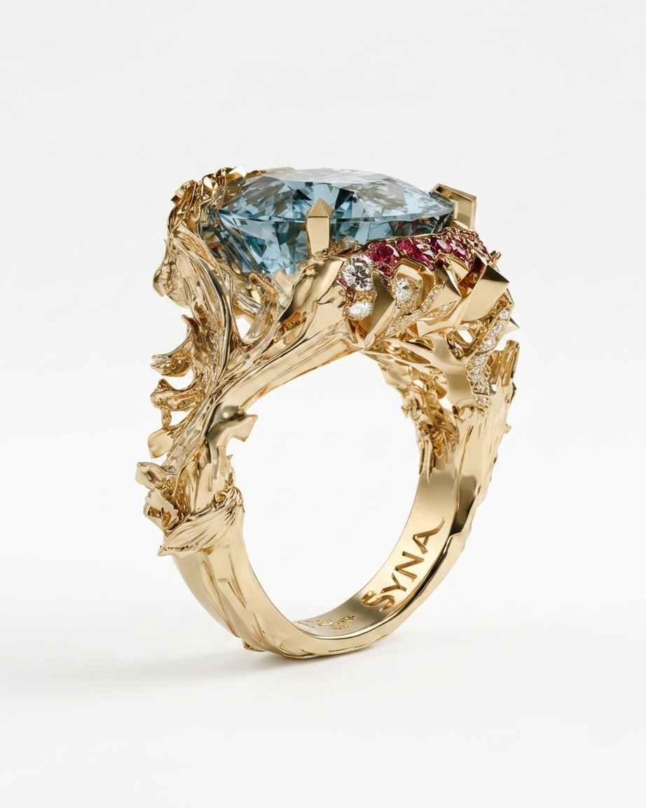 Alia ring, bespoke handcrafted jewellery by Syna Jewellery Brisbane